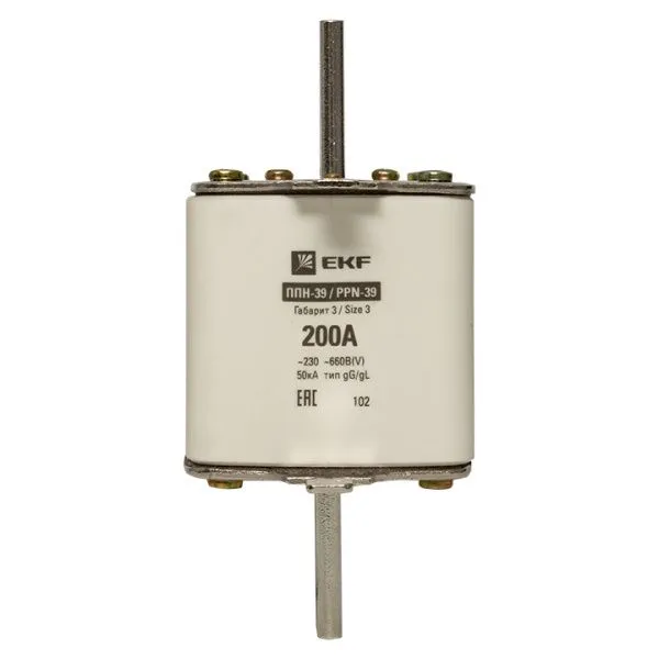 Плавкая вставка ППН-39 630/200А габарит 3 EKF - Фото 3