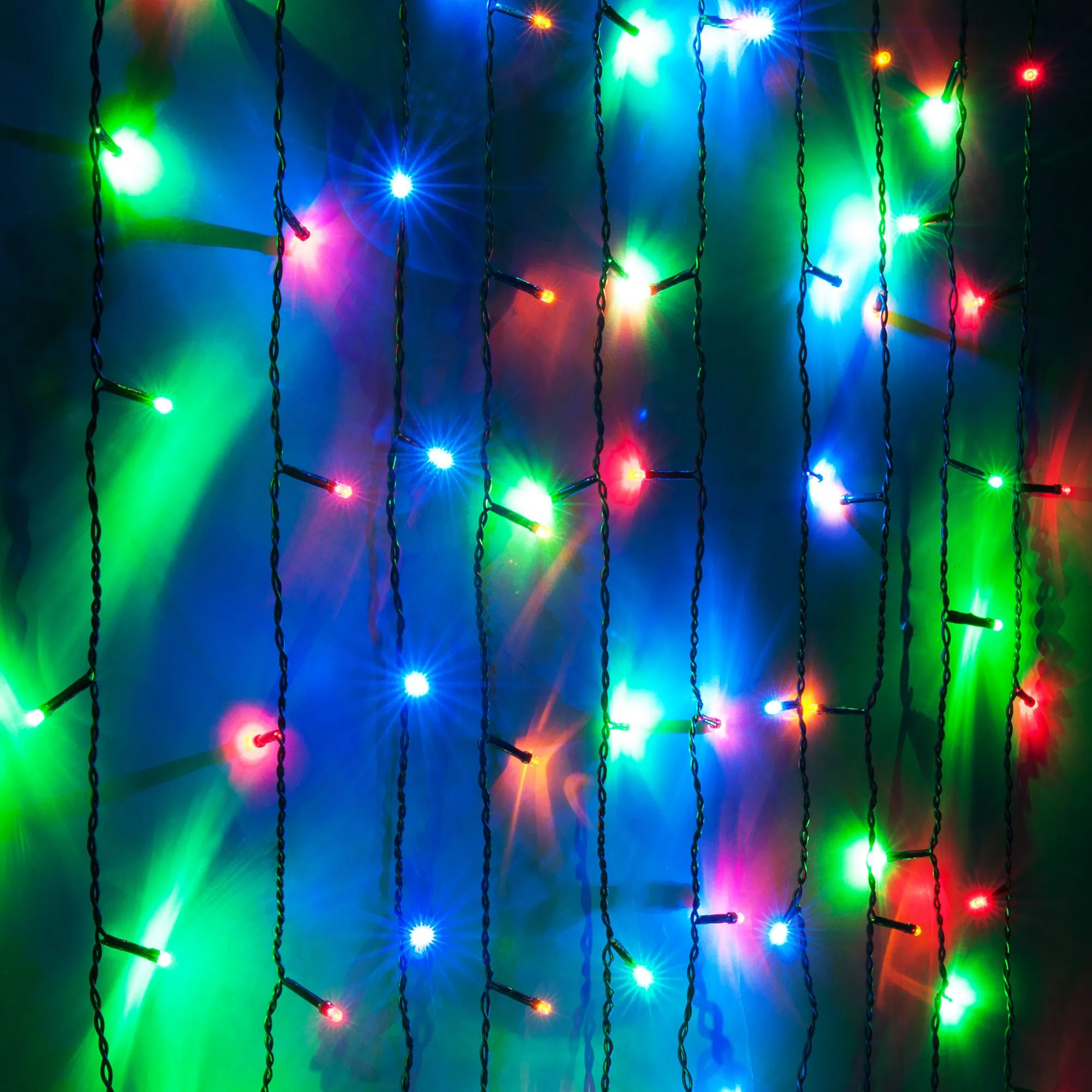 Гирлянда занавес на ель мульти 0,45*1,5м IP20 200-003 Elektrostandard Eurosvet - Фото 2