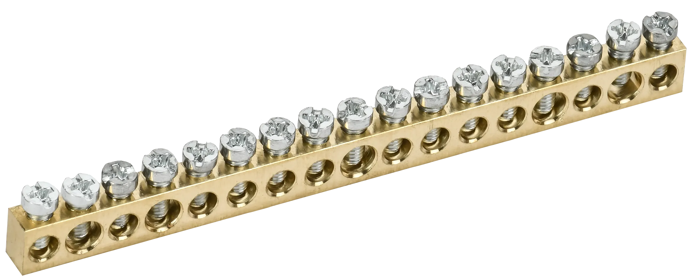 TEKFOR Шина нулевая сечение 6х9 17 отверстий IEK TF-KP00D-SN-17