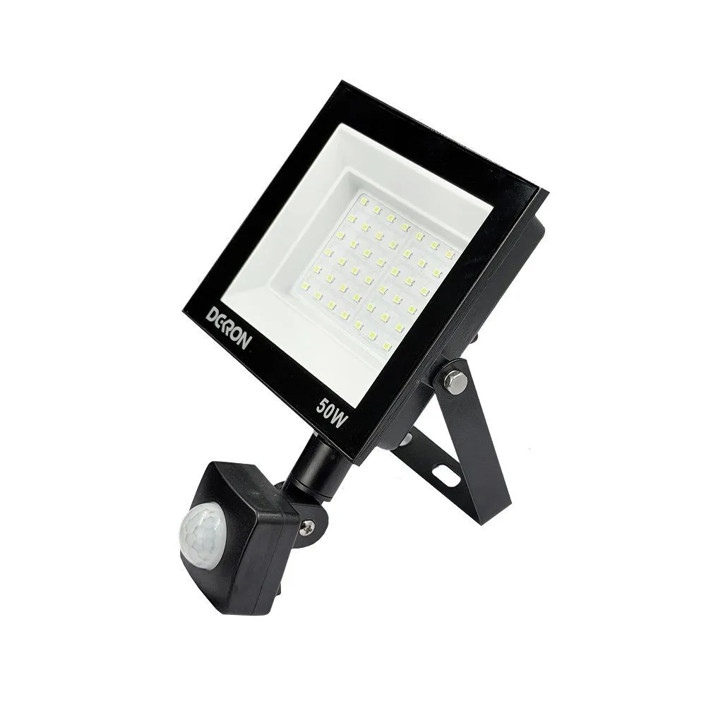 Прожектор светодиодный с датчиком 50Вт, 4000лм, 5700K, IP65 DEKRON AN1271-0008