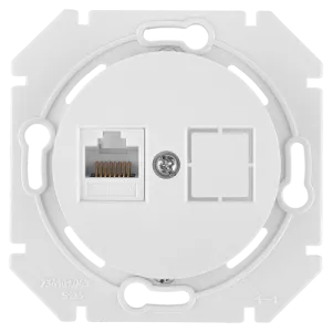 Розетка компьютерная скрытой установки (полимерный суппорт) РК18-6311 11561BY