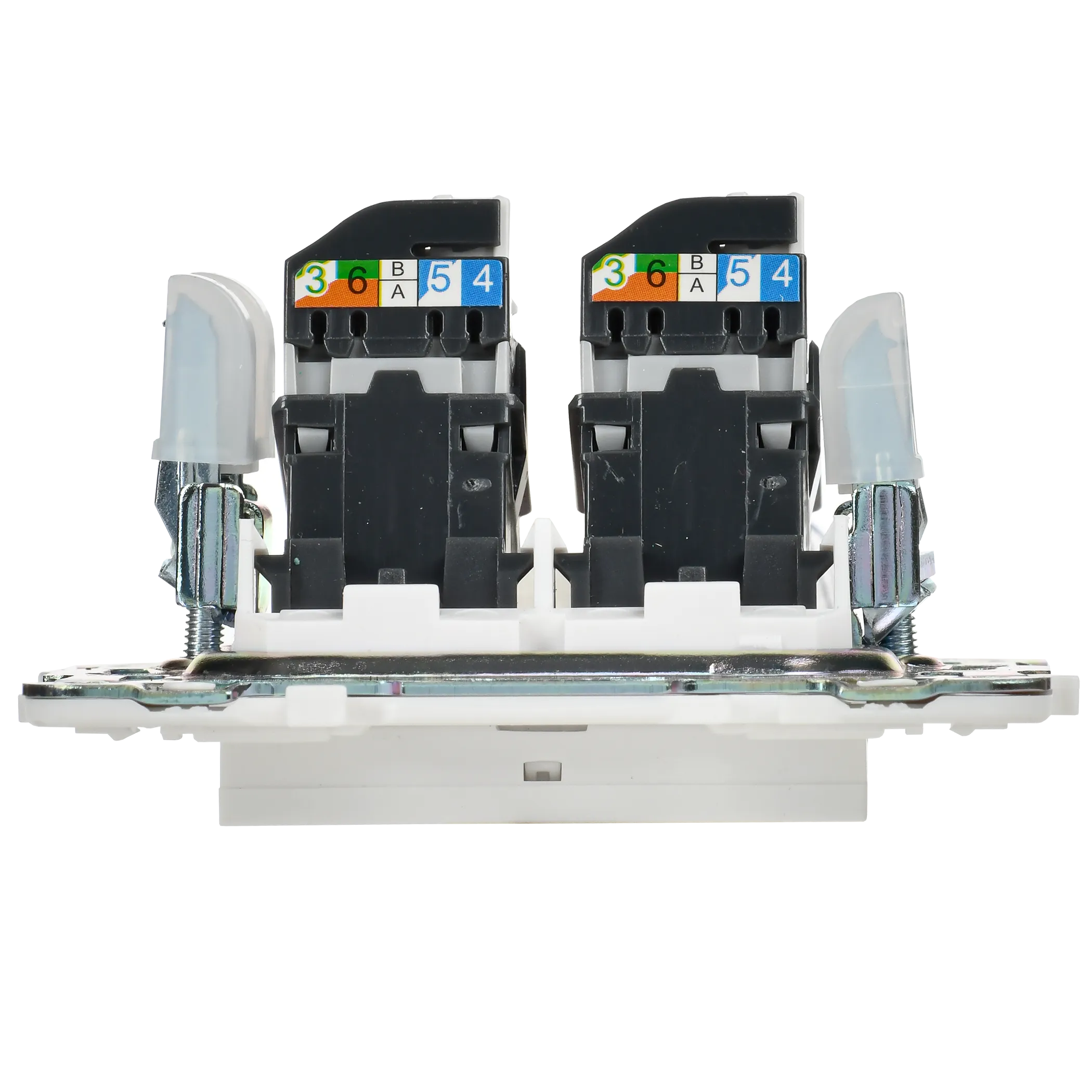 SKANDY Розетка компьютерная двойная RJ45 кат.5E SK-K03W арктический белый IEK - Фото 6