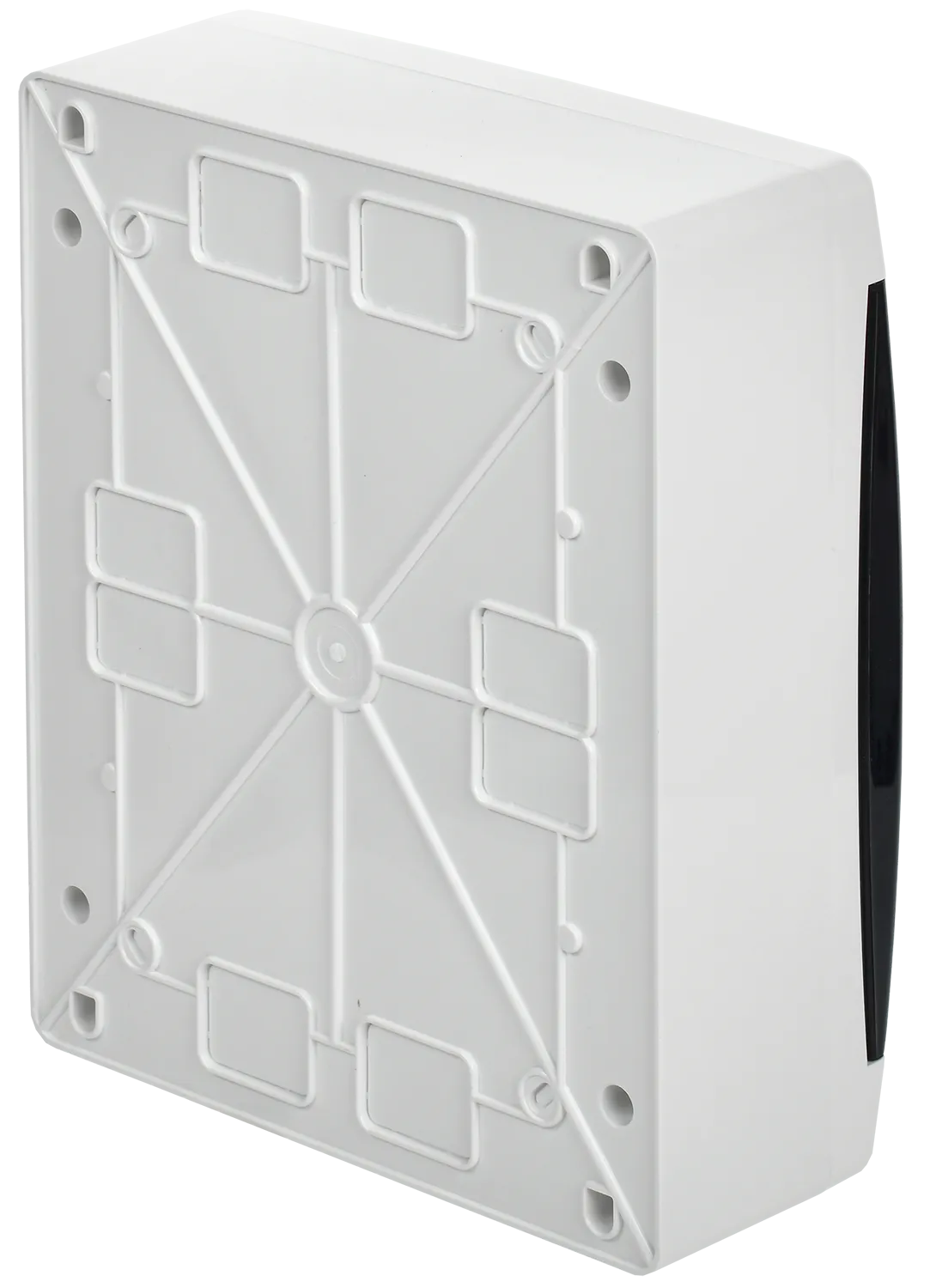 UNION Compact Корпус пластиковый БЕЛЫЙ ЩРН-П-18, IP41 черная прозрачная дверь IEK - Фото 6