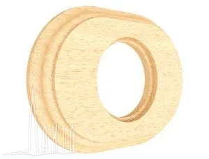 Рамка 1-мест, дерев, скрыт,уст,, овал, без тонировки Лахта "СенатЪ" GE70841-00