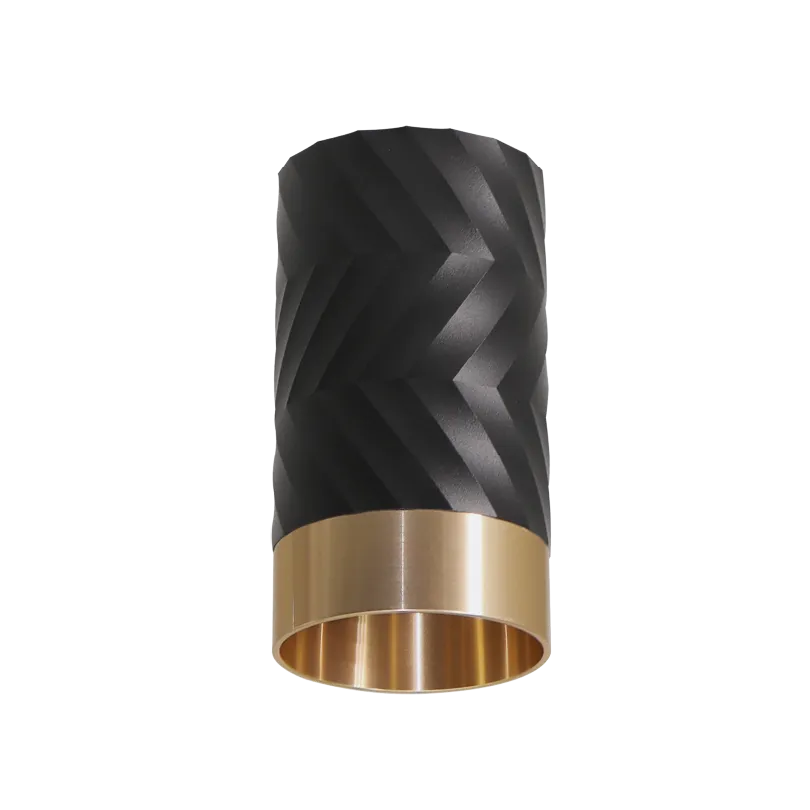 Накладной светильник WOLTA WSL-GU10/09BG IP20 под лампу GU10 Чёрный/золото LINEA D55x100 1/100 - Фото 8