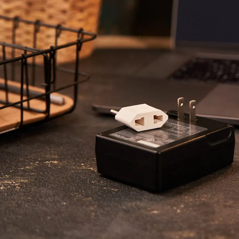 Адаптер сетевой (переходник) с Евро А/F на тонкую вилку С1 плоский «Тефаль» 6А б/з белый PROCONNECT (пакет БОПП 1 шт/уп.) - Фото 2