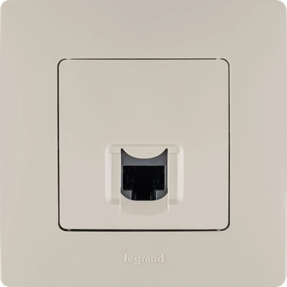 ETIKA Розетка компьютерная RJ45 категория 5Е UTP слоновая кость - Фото 2