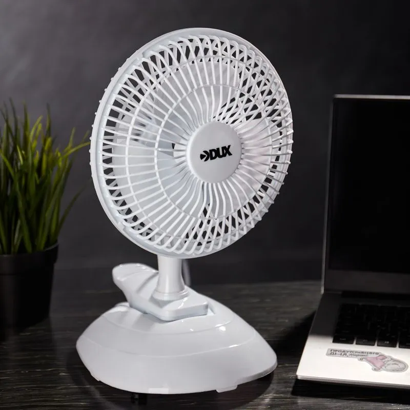 Вентилятор настольный DX-614 15 Вт, 220V, белый DUX - Фото 2