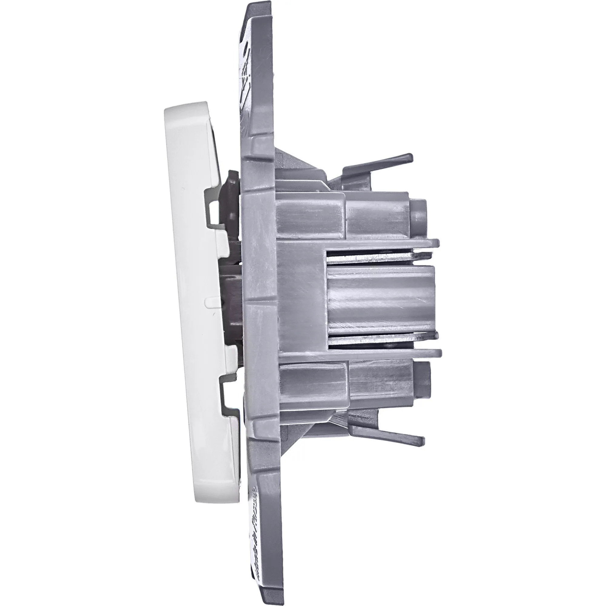 INSPIRIA Выключатель 1-клавишный схема 1 10АХ безвинтовые зажимы белый - Фото 4