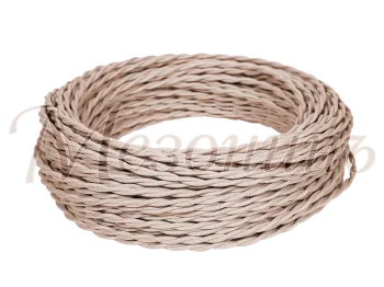 Провод монтажный витой ПВХ 3х2,5мм, цвет - бежевый (бухта 10м), ТМ "МЕЗОНИНЪ" GE70114-15