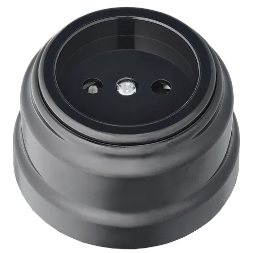 Розетка штепсельная для открытой установки со шторками РА16-0205