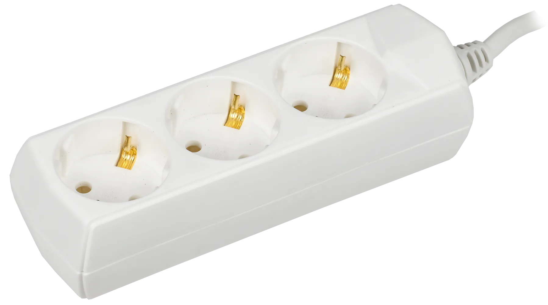 Удлинитель У03 3 места с заземлением 3м 3х1мм2 10А/250В GENERICA