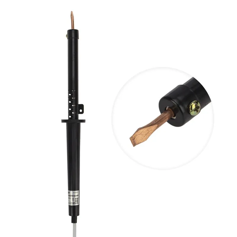 Паяльник с пластиковой ручкой, серия ЭПСН, 65Вт, 230В, пакет REXANT - Фото 3