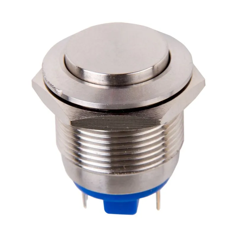 Кнопка антивандальная Ø19 Б/Фикс (2с) OFF-(ON) выпуклая (PBS-28В-4) REXANT (в упак. 1шт.) - Фото 4