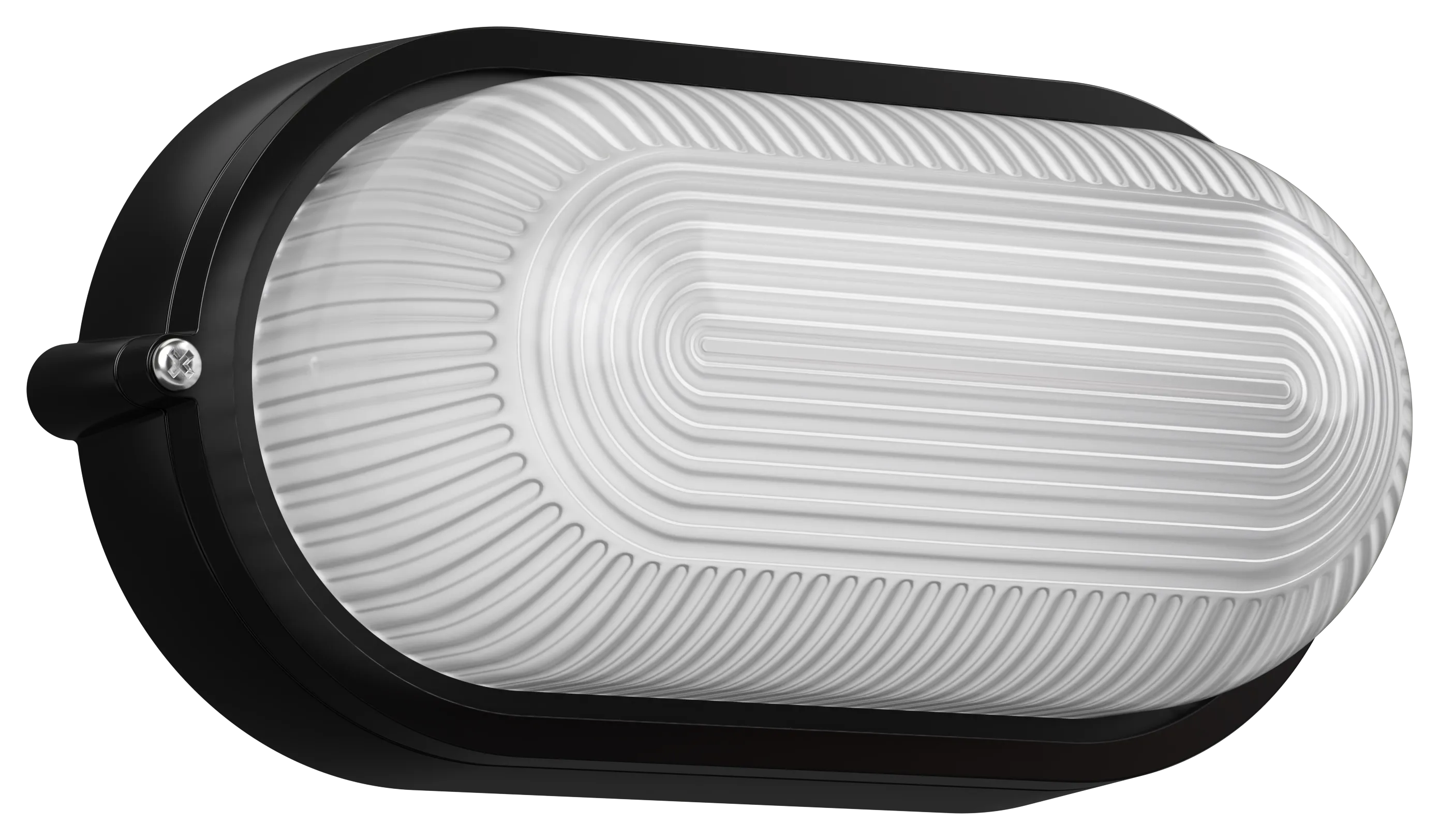 Светильник НПП1401 овал 60Вт IP54 черный IEK