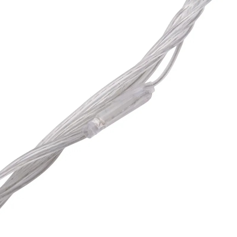 Гирлянда светодиодная Занавес 2х9м 480 LED БЕЛЫЙ прозрачный ПВХ IP65 эффект водопада 24В не соединяется трансформатор в комплекте NEON-NIGHT - Фото 4