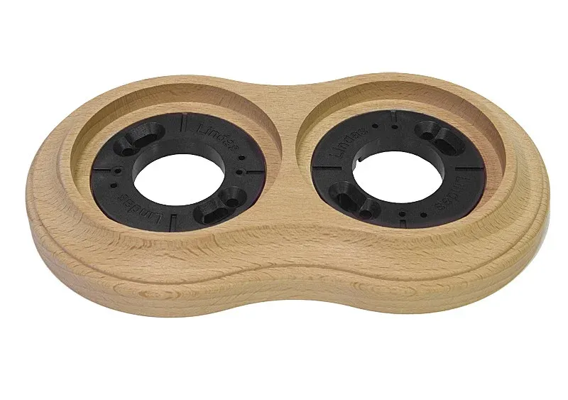 Рамка 2-местная, цвет - бук натуральный