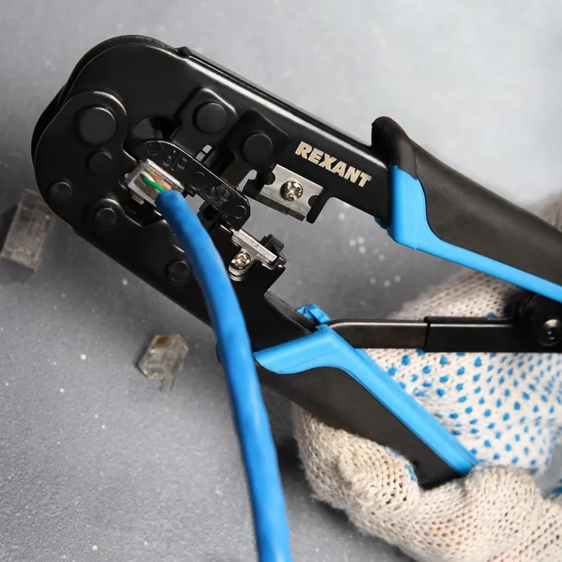 Кримпер HT-568R ТАЙВАНЬ для обжима 8P8C, 6P6C REXANT - Фото 2