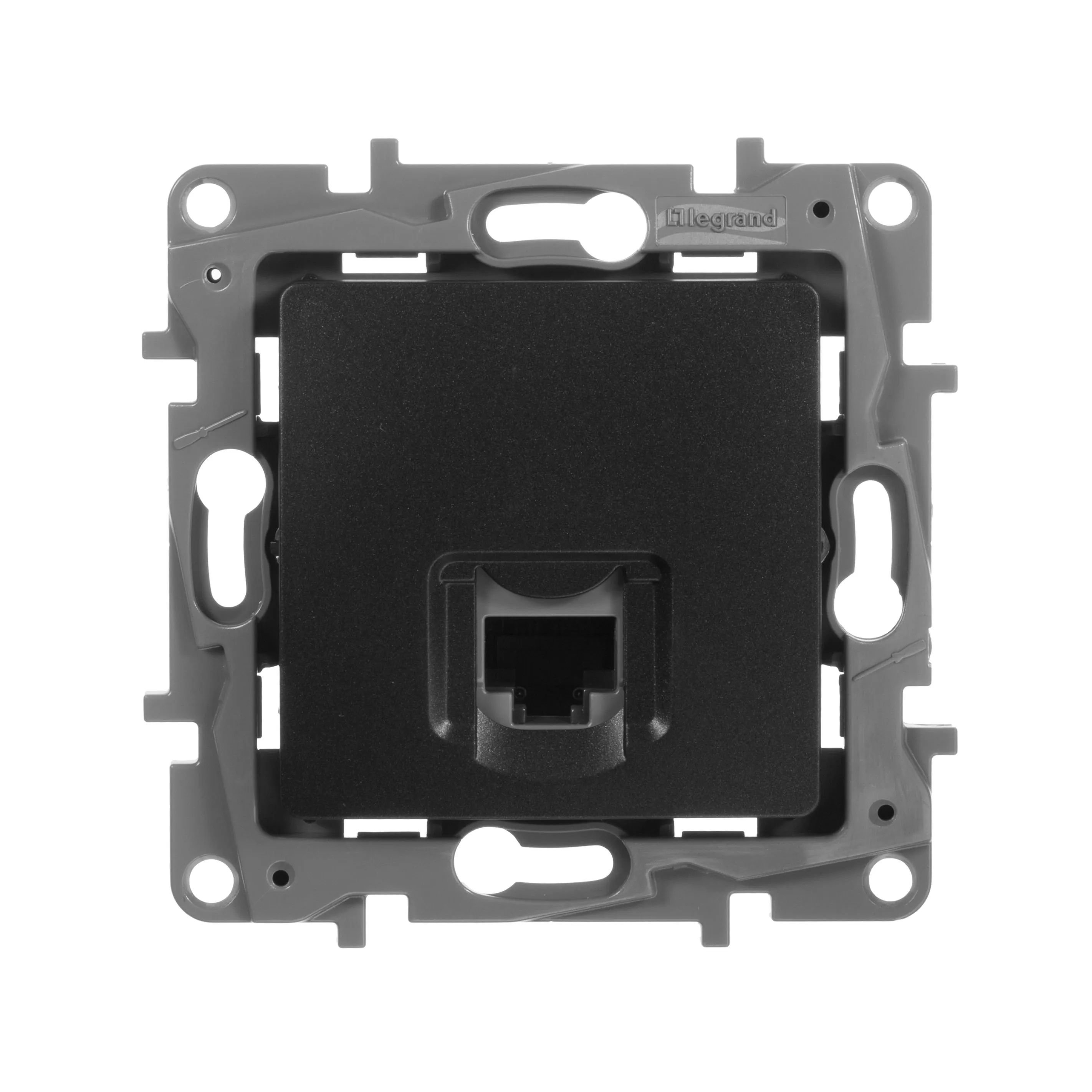 ETIKA Розетка компьютерная RJ45 категория 5Е UTP антрацит - Фото 3