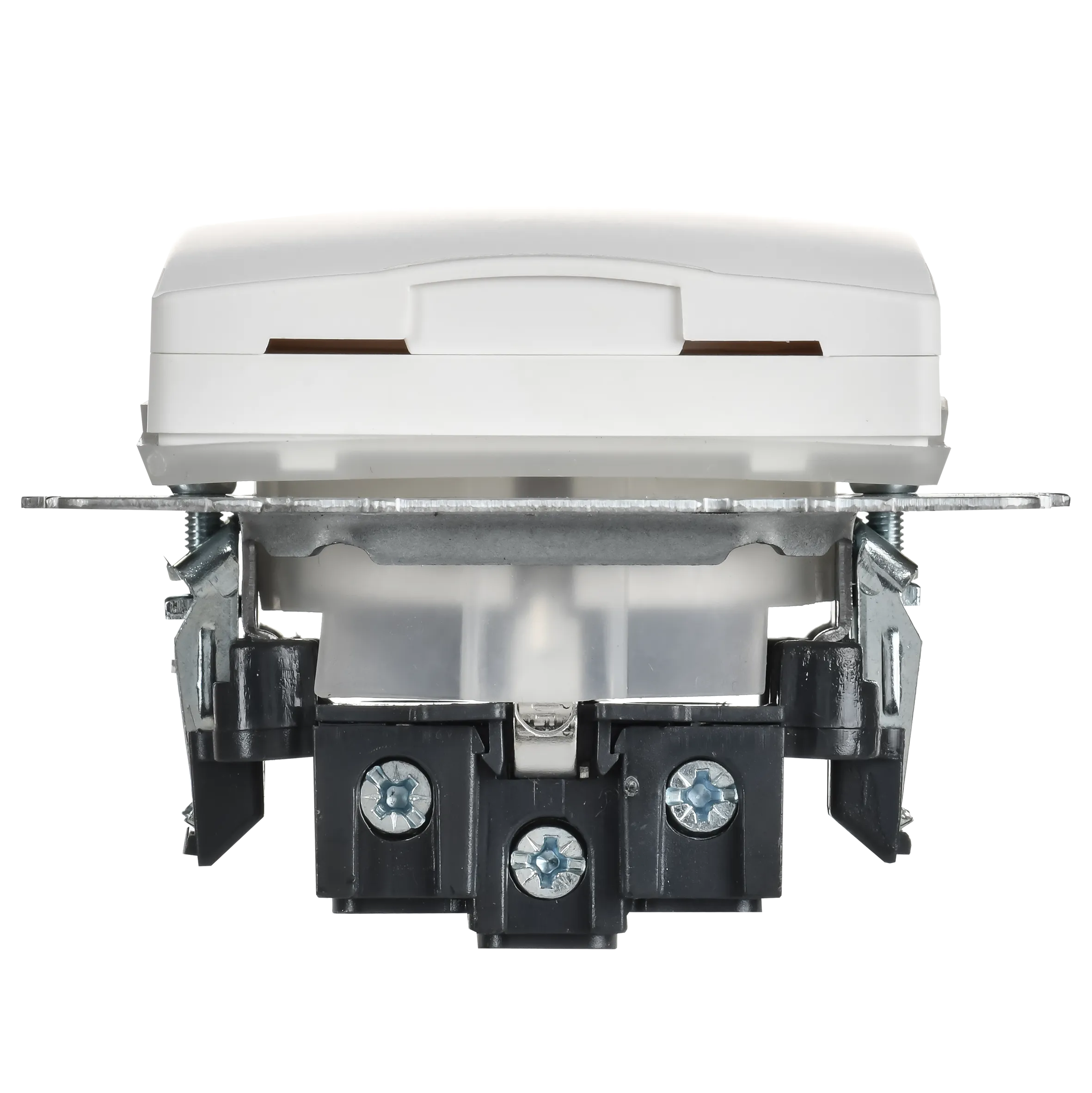 BRITE Розетка 1-местная с заземлением с защитными шторками и крышкой 16А IP44 РСбш10-3-44-БрАБ арктический белый IEK - Фото 5