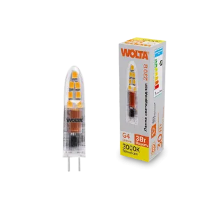 Светодиодная лампа WOLTA WSTD-JC-220V3W3KG4-P 3Вт 3000K G4 WSTD-JC-220V3W3KG4-P