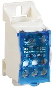 Блок распределительный РБД-125А на DIN-рейку IEK RBD-125