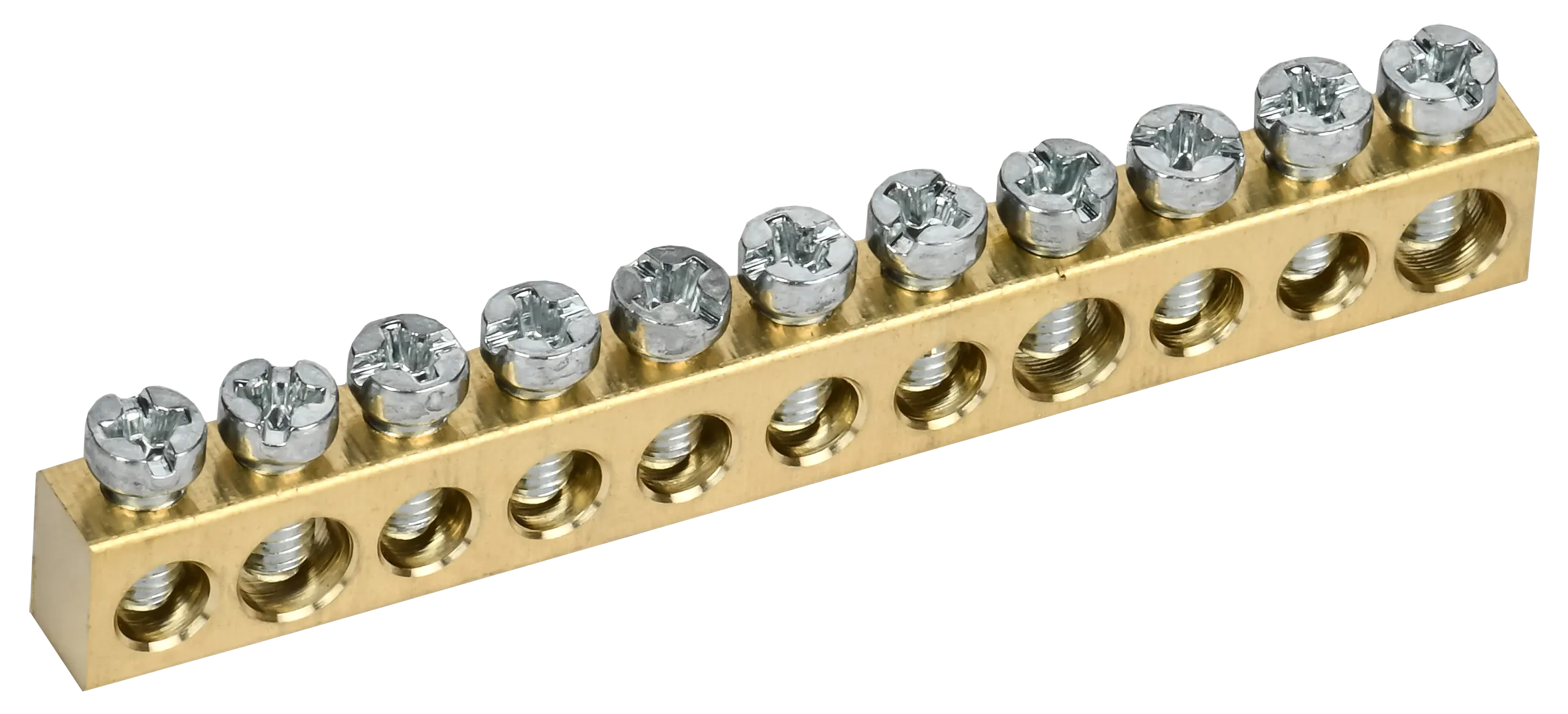 TEKFOR Шина нулевая сечение 6х9 11 отверстий IEK TF-KP00D-SN-11