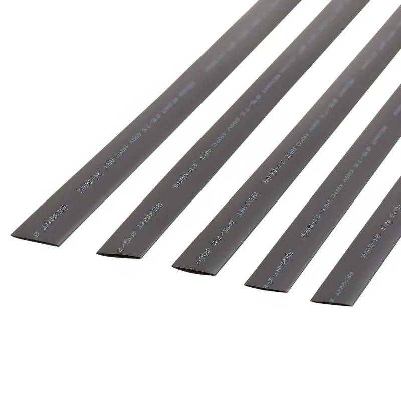 Трубка термоусаживаемая ТУТ нг 15,0/7,5мм, черная, упаковка 50 шт. по 1м REXANT - Фото 3