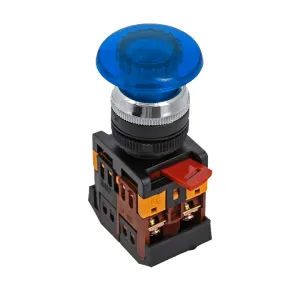 Кнопка AELA-22 синяя с подсветкой NO+NC 24В EKF pbn-aela-1b-24