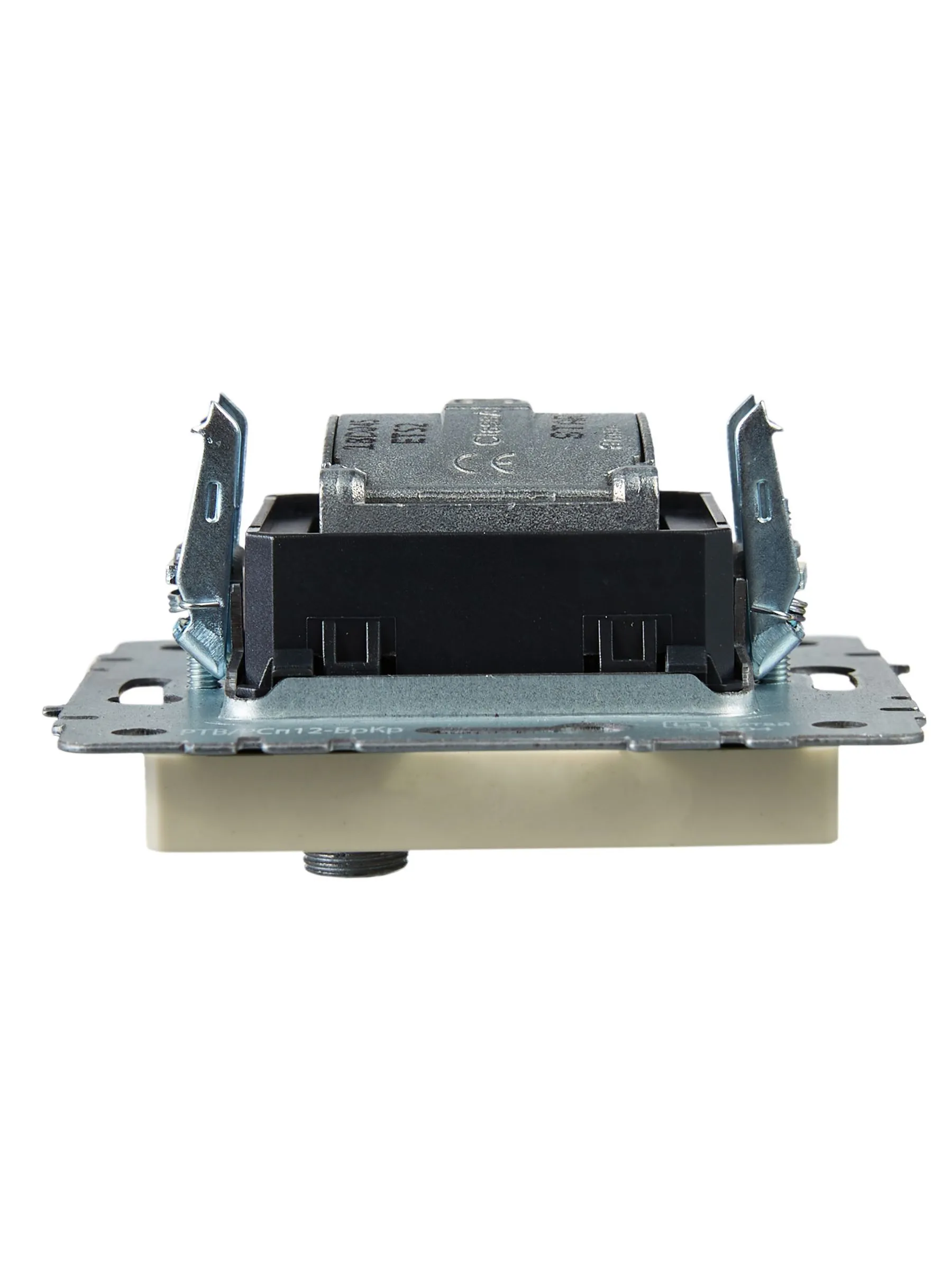 BRITE Розетка двойная TV+SAT РТВ/РСп12-БрКр бежевый IEK - Фото 3