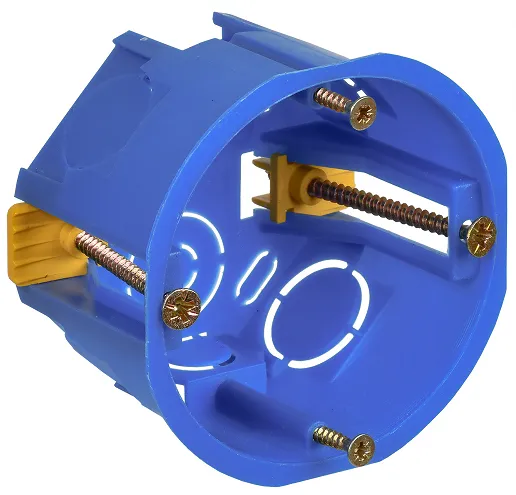 Коробка установочная СЗ для полых стен D=68х45мм (пластиковые лапки) GENERICA