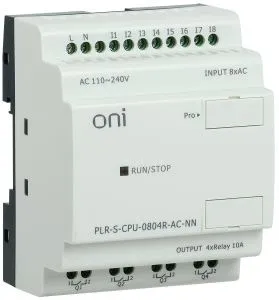 Логическое реле PLR-S. CPU0804(R) 220В AC без экрана ONI PLR-S-CPU-0804R-AC-NN