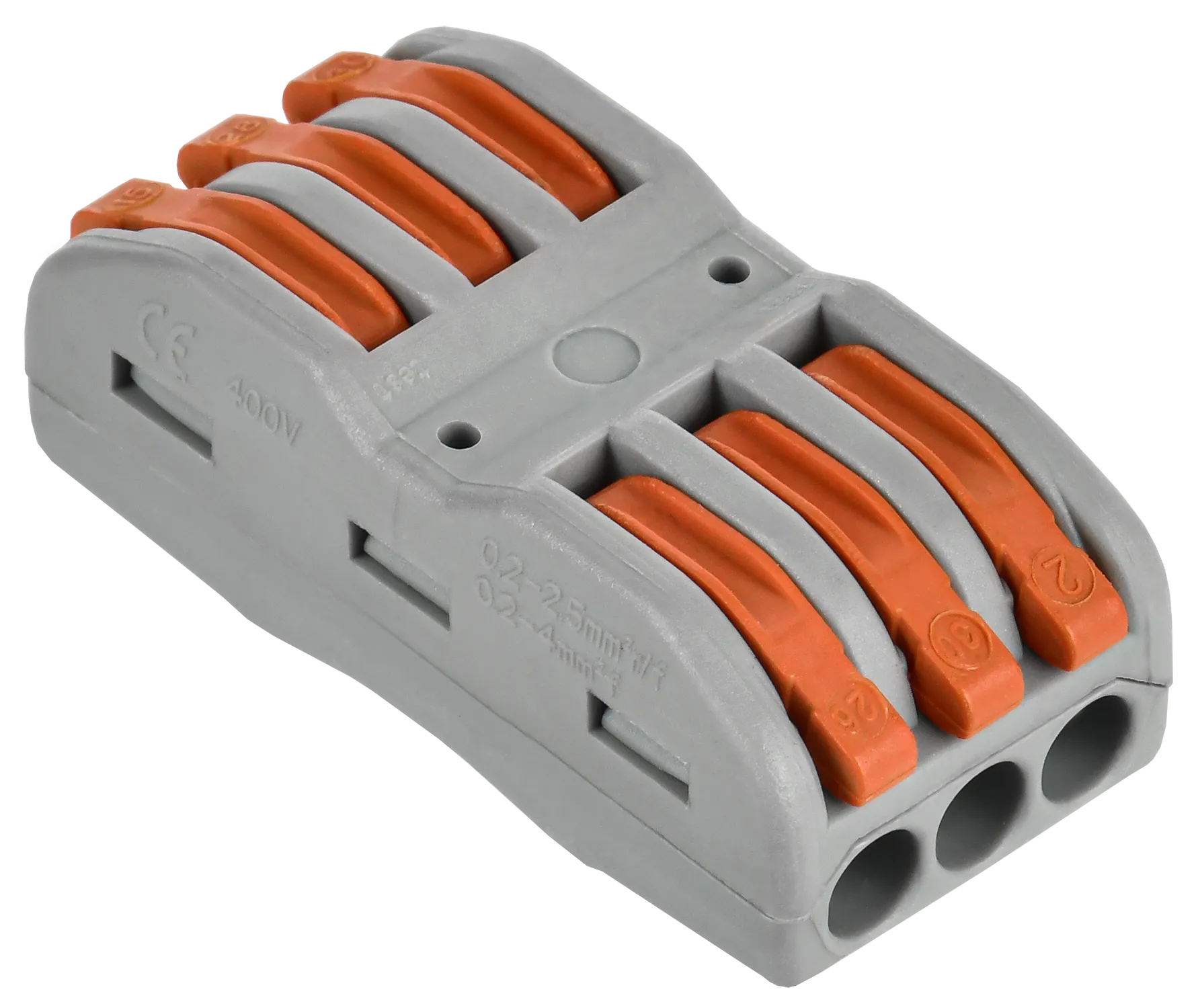 Строительно-монтажная клемма СМК 222-4133 проходная (4шт/упак) IEK