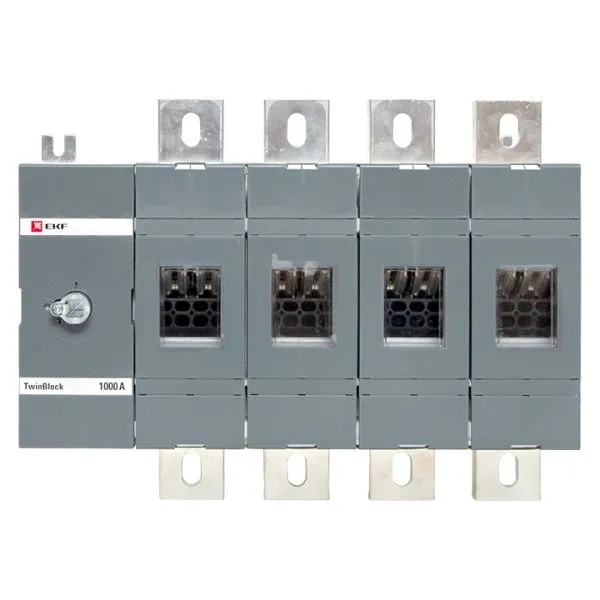 Рубильник 1000A 4P без рукоятки управления TwinBlock EKF