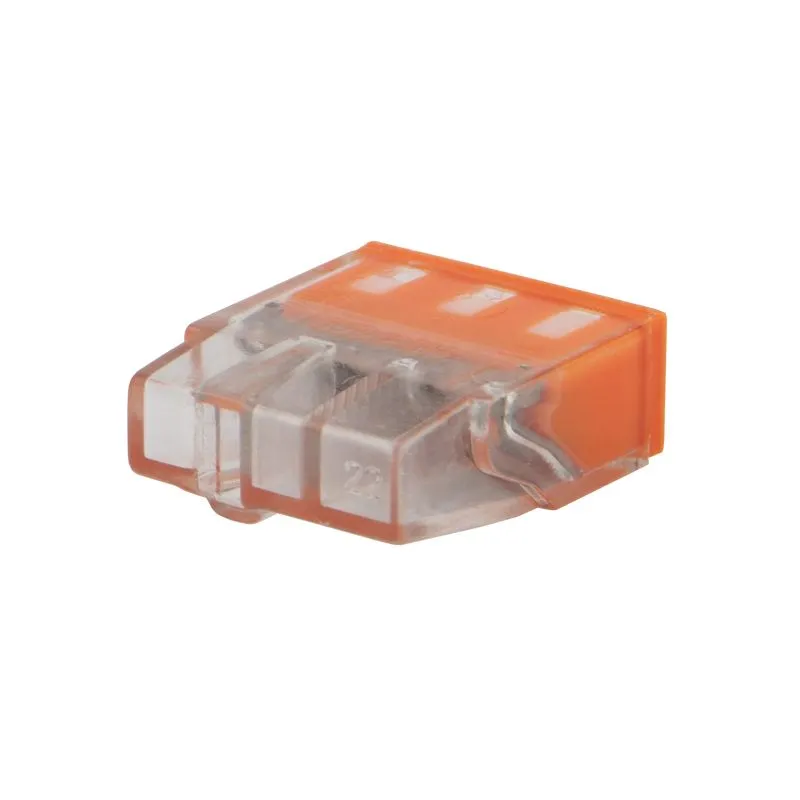 Экспресс-клемма с пастой REXANT СМК 2273-243, 3-проводная 0.5-2.5 мм², прозрачная, блистер (5 шт./уп.) - Фото 2