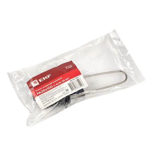 Зажим анкерный клиновой PA25x100 2-4x16-35 мм2 инд. упак. EKF - Фото 4