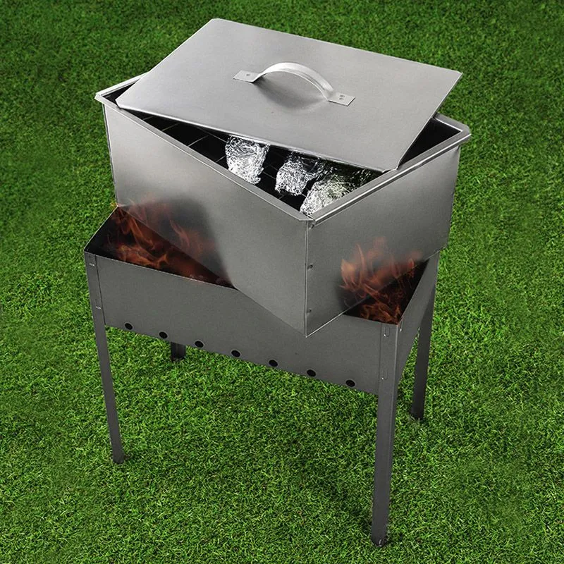 Набор для копчения (коптильня двухуровневая Гурман-2, щепа) СОКОЛ - Фото 3