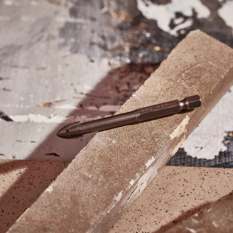 Сверло по стеклу и керамике  8 мм, 4 грани, шестигранный хвостовик Kranz - Фото 2