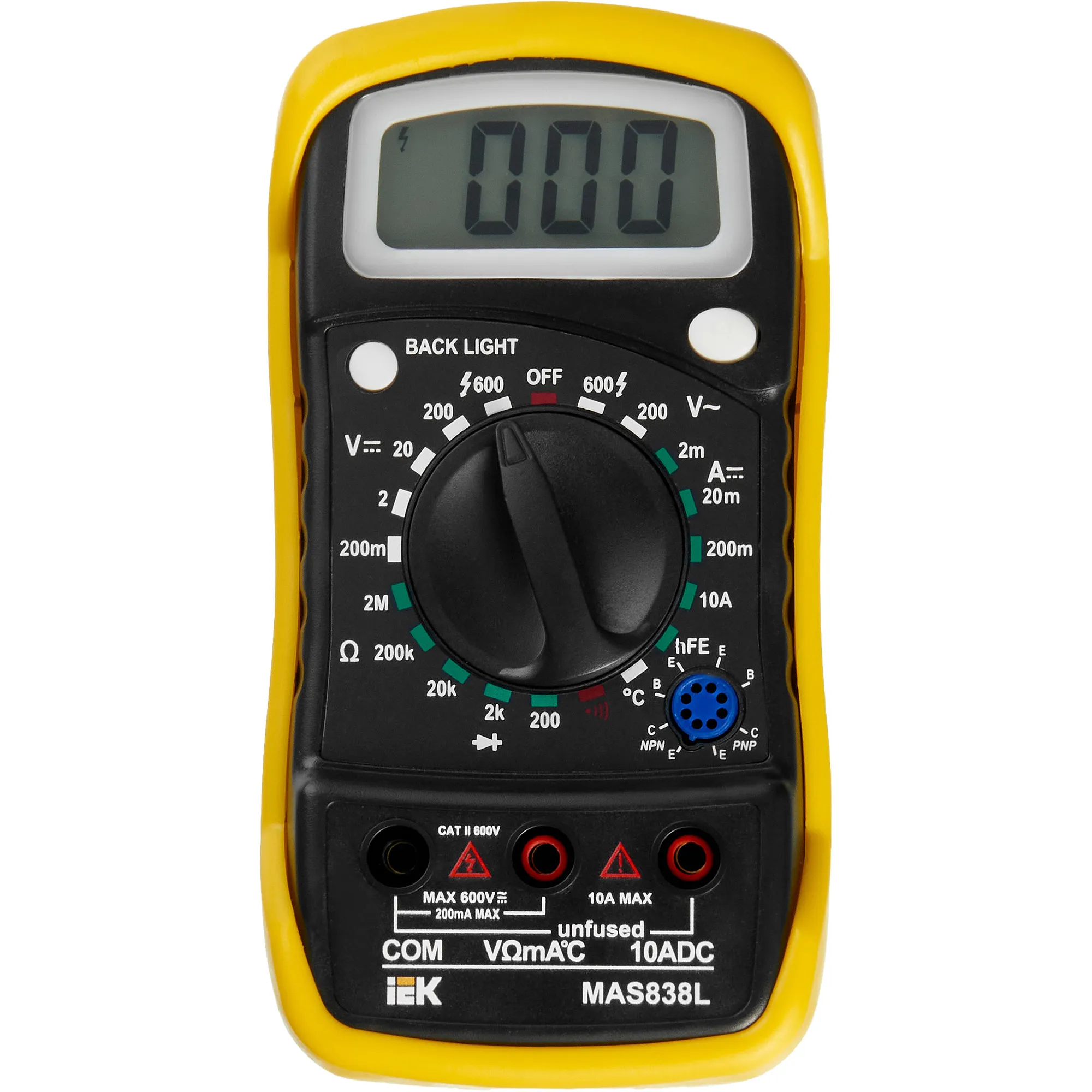 Мультиметр цифровой MASTER MAS838L IEK - Фото 4