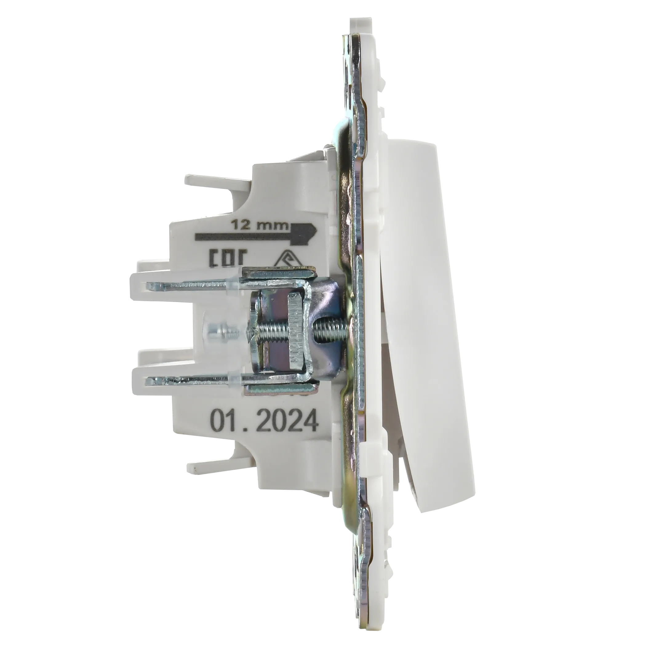 SKANDY Выключатель 1-клавишный проходной с индикацией 10А SK-V08W арктический белый IEK - Фото 6