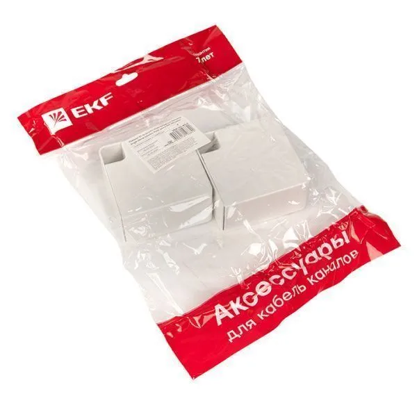 Поворот 90 гр. (60х40) (4 шт) белый EKF-Plast - Фото 2