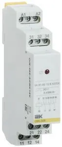 Реле промежуточное модульное OIR 3 контакта 8А 12В AC/DC IEK OIR-308-ACDC12V