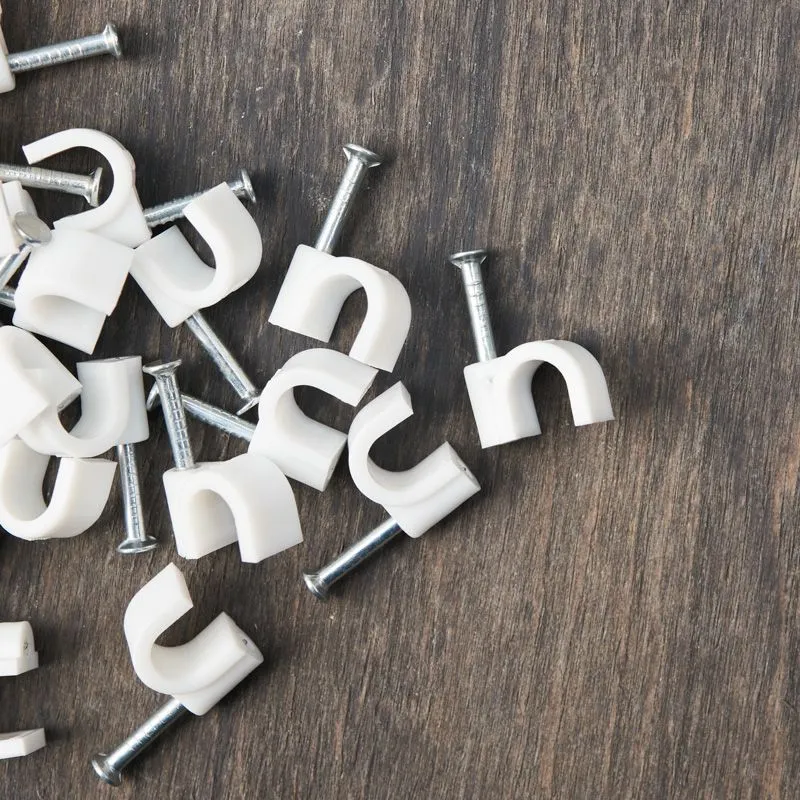 Крепеж кабеля круглый 6мм, белый (50 шт/уп) REXANT - Фото 4