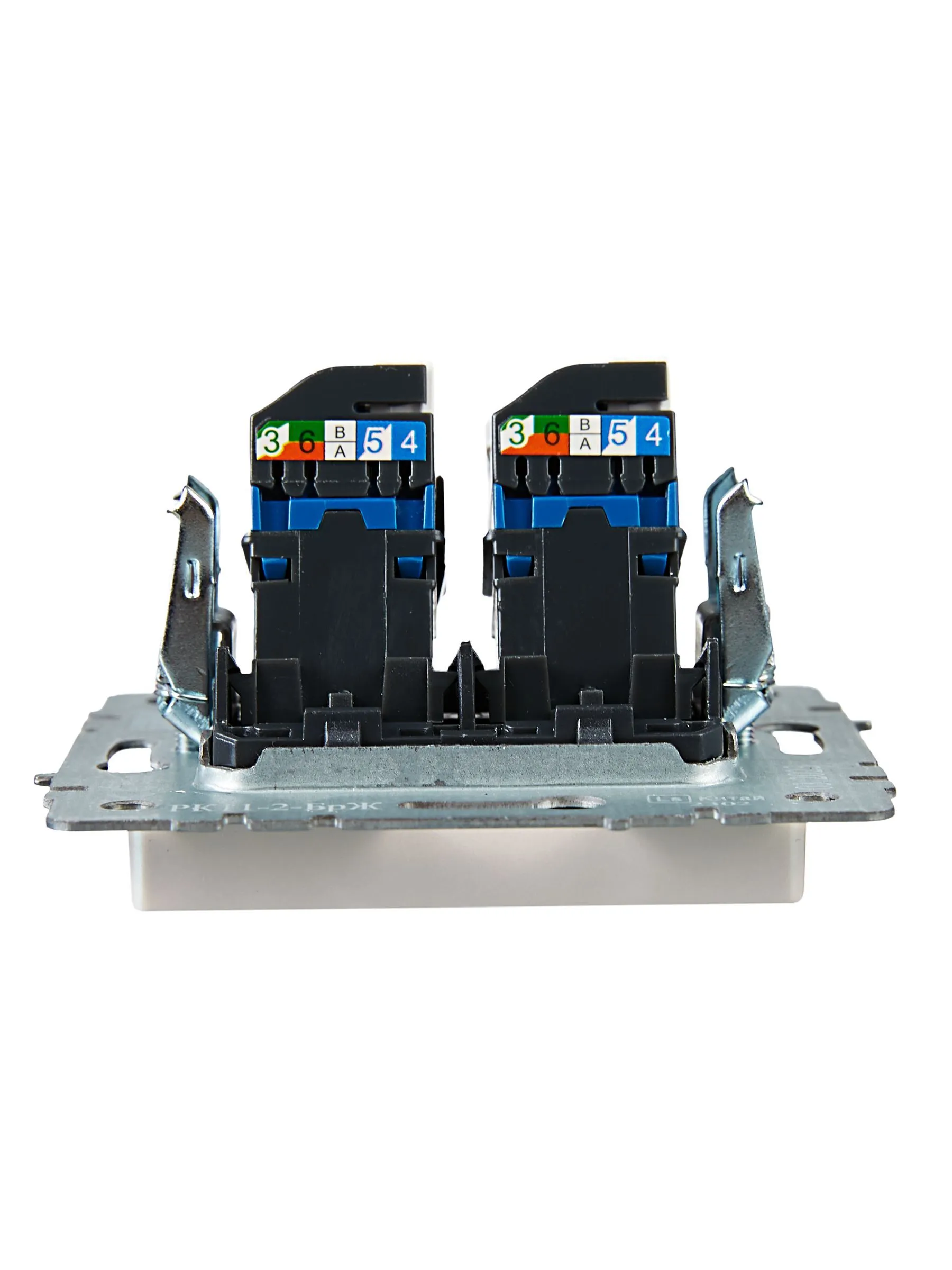BRITE Розетка компьютерная двойная RJ45 кат.6 РК11-2-БрЖ жемчуг IEK - Фото 4