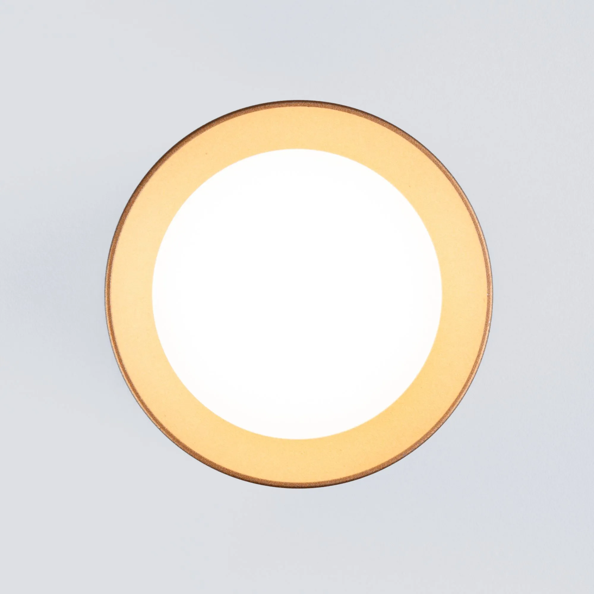 Накладной светодиодный светильник DLR021 9W 4200K золото матовый