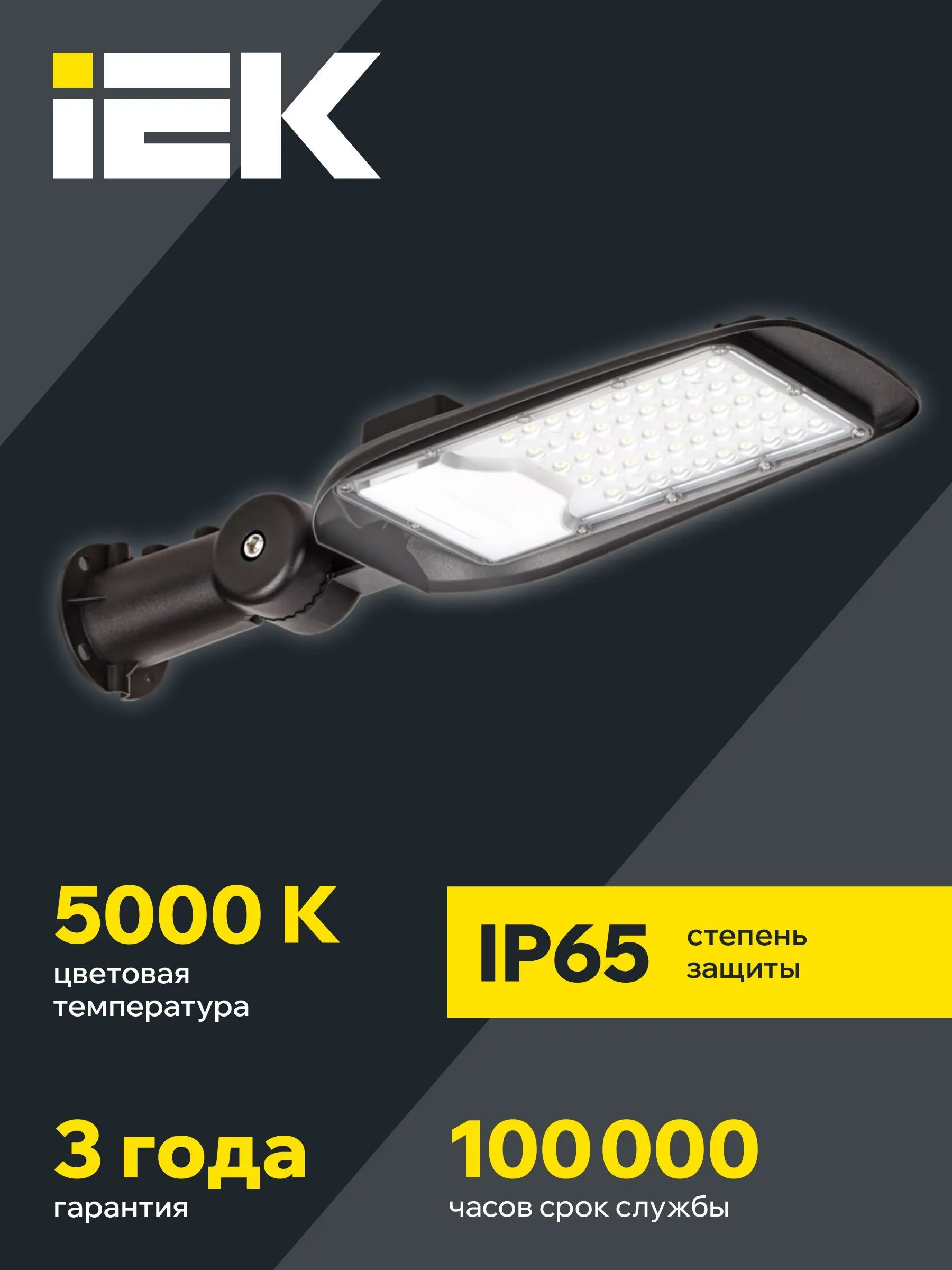 LIGHTING PRO Светильник светодиодный консольный ДКУ 1014-50Ш 5000К IP65 IEK - Фото 3