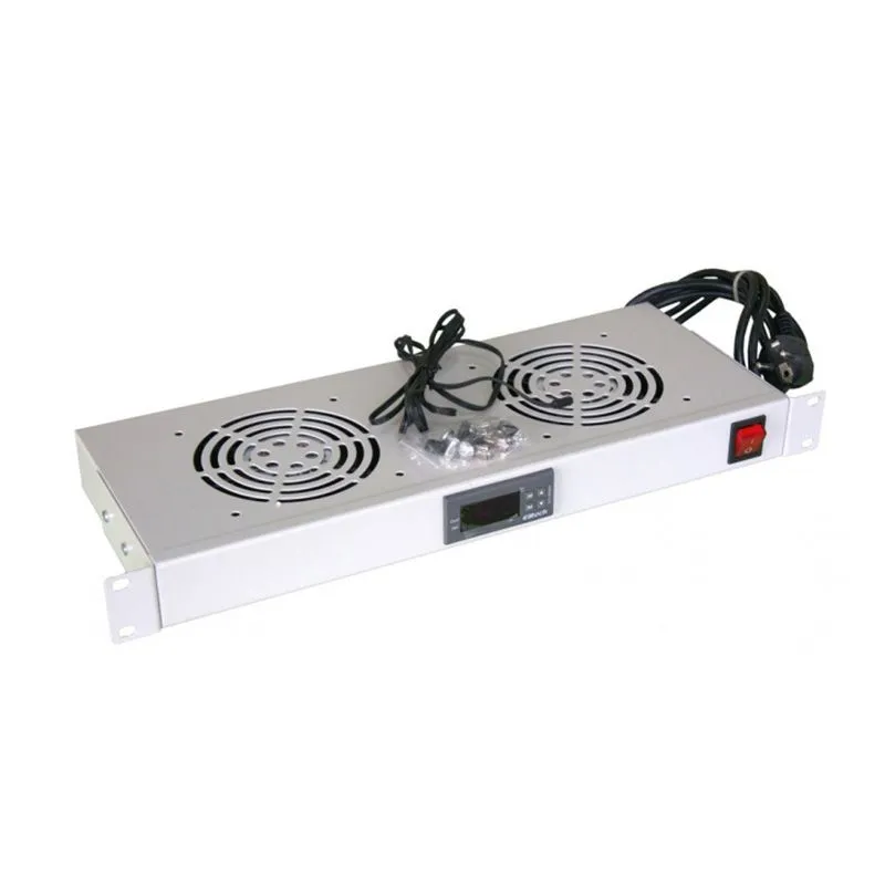 Модуль вентиляторный с термостатом 19" 1U с 2-мя вентиляторами REXANT