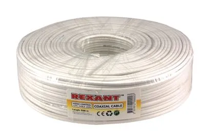 Кабель ККСВ-В+2х0,5 мм, 100 м, белый, REXANT - Фото 2