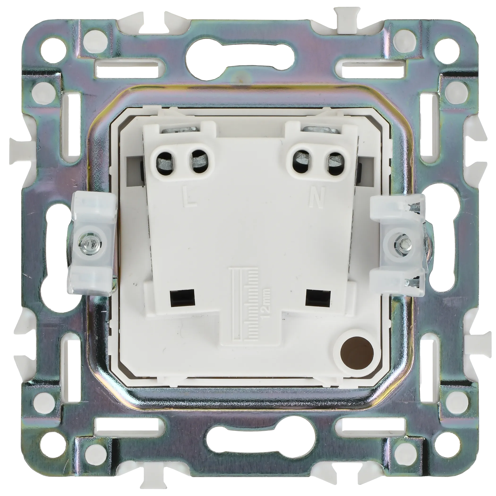SKANDY Розетка без заземления с защитными шторками 10А SK-R01W арктический белый IEK - Фото 6