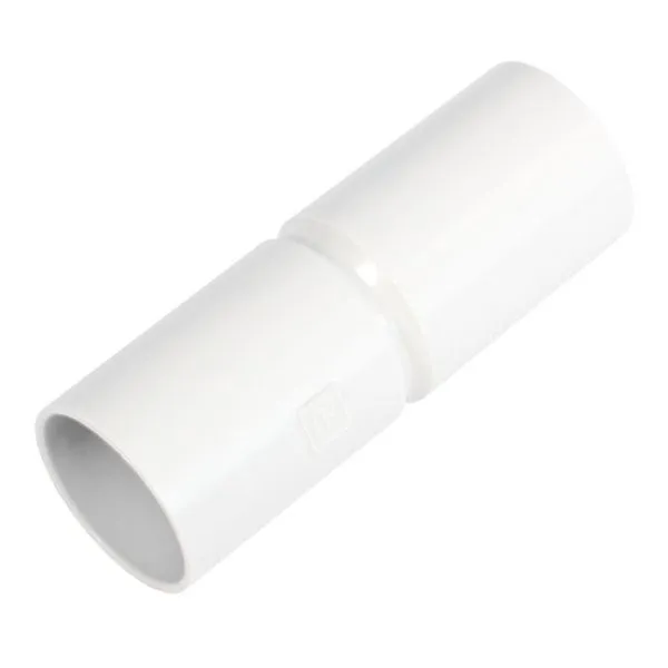 Патрубок-муфта белая d20 мм (70шт/840шт уп/кор) Промрукав